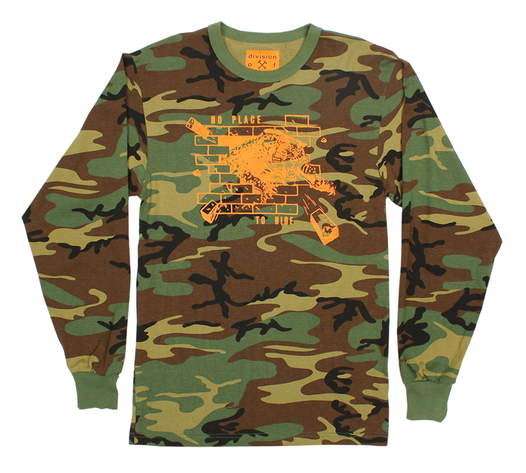 国内未入荷 Supermade - CAMOUFLAGE PATCHWORK GRAPHIC T-SHIRT U.S. MADE Woodland Camouflage T-Shirt - 6780 - Doughboys Surplus