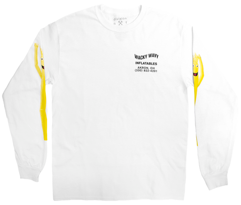 Wacky Wavy Inflatable Goof Long Sleeve Graphic Tee by DOL front image